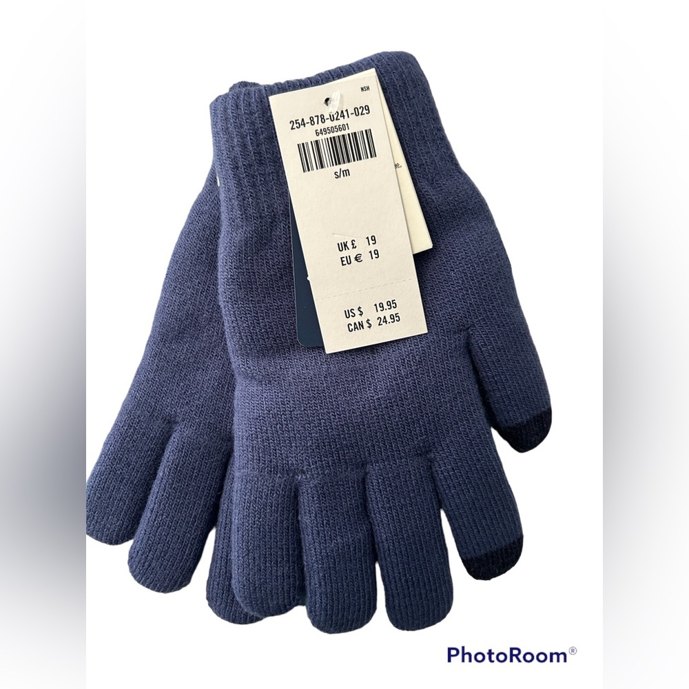 COPY - Abercrombie tech gloves in blue